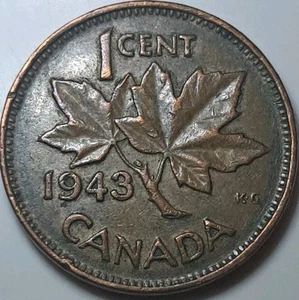 1943 Canada Canadian One Cent 1C - Picture 1 of 2