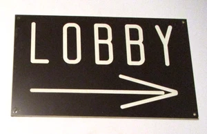 LETRERO DE VESTÍBULO VINTAGE ~ CLÍNICA HOSPITAL TIENDA OFICINA ~ SEÑALIZACIÓN ANTIGUA 10X6 - Imagen 1 de 2