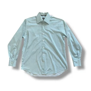 Canali Long Sleeve Button Up Shirt Stretch Men’s Medium Geometric Italy - Picture 1 of 6