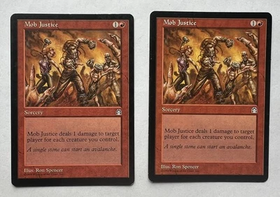 2x Mob Justice-Stronghold * Magic MTG x2 - Image 1 of 2