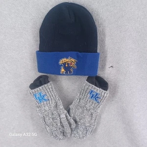 UNIVERSITY OF KENTUCKY RODEL und HANDSCHUHE SET GRAU SCHWARZ BLAU WILDCAT LOGO - Bild 1 von 8