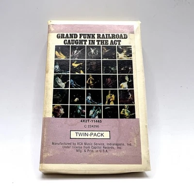 Vintage Grand Funk Railroad Caught In The Act Twin-Pack Cassette Tape 1975 - Image 1 of 4