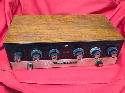 PREAMPLIFICADOR TUBO ESTÉREO HEATHKIT SP-2 CON ESTUCHE DE MADERA Foto 1 de 4