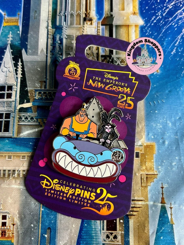 Prendedor Yzma Kronk 2025 Disney Parks Emperors New Groove 25 aniversario LE 4000 Foto 1 de 1