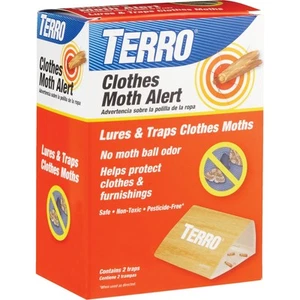 Terro Glue Clothes Moth Alert Trap (2-Pack) T720 Terro T720 070923079155 - Picture 1 of 3