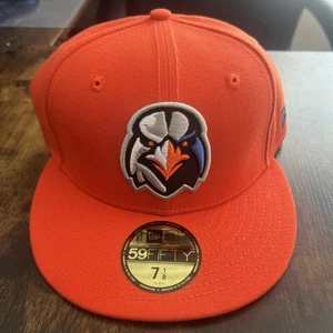 Aberdeen IronBirds Orange New Era 59Fifty Fitted Size 7 1/8 Hat Cap MiLB NEW - Picture 1 of 6