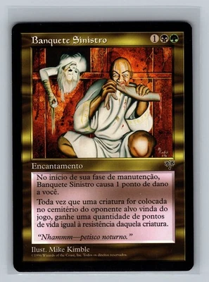 Grim Feast PORTUGUESE Magic the Gathering Mirage MTG RESERVED LIST Mike Kimble R - Image 1 of 2