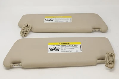 2001-2007 Mercedes C Class W203 Beige Sun Visor Set Left Right OEM - Image 1 of 4