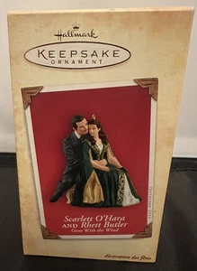 Vtg 2004 Hallmark Ornament Gone With the Wind Scarlett O'Hara & Rhett Butler NEW - Picture 1 of 2