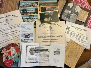 Postales nuevas de colección de la década de 1930 de calidad efímera + certificado de grado Phoenix AZ + caja de recuerdo + - Imagen 1 de 6