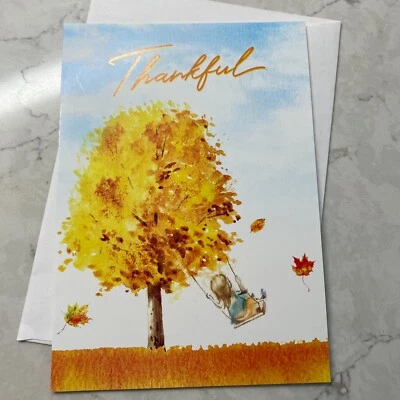 Cal Farley's Thankful Greeting Card Friendship Message Autumn with Envelope - Image 1 of 4