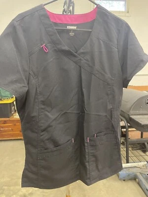 Scrubstar Scrub Top - Size M - Black/Pink - Preowned  - Image 1 of 2