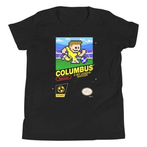 Kit de fútbol vintage de 8 bits de la Liga Columbus Crew kit jersey niño niño niños camiseta - Imagen 1 de 9