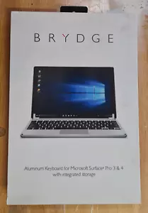 BRYDGE 12.3 Aluminium Keyboard Microsoft Surface Pro 3 & 4 - BOXED - Picture 1 of 2