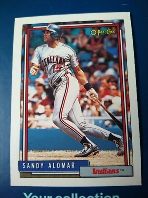 1992 O-Pee-Chee Baseball Sandy Alomar #420 Cleveland Indians  - Image 1 of 2