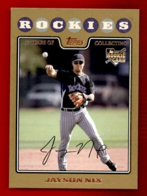 2008 Topps Gold Border #333 Jayson Nix RC 1201/2008 - Image 1 of 2