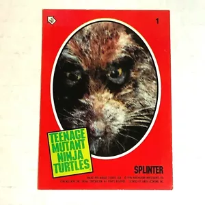 #1 Splitter - Teenage Mutant Ninja Turtles AUFKLEBER TMNT TOPPS Sammelkarten 1990 - Bild 1 von 2