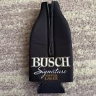Busch Signature Copper Lager Coozie Koozie RARE Beer Bottle Soft Cooler Zip EUC