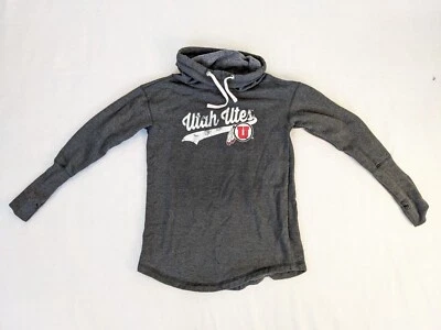 Utah Utes Logo Women's Small Gray Long Sleeve Warm Pullover Sweatshirt Cowl Neck - Image 1 of 4