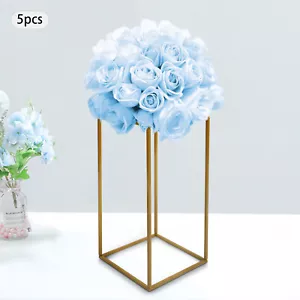 Wedding Flower Stand, Gold Flower Holder, Rectangular Flower Rack - Picture 1 of 7