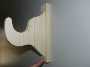 Fancy Wood Curtain Rod Brackets - Picture 1 of 12