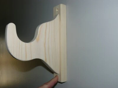 Fancy Wood Curtain Rod Brackets  - Image 1 of 4