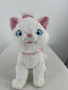 Disney Store Gato MARIE Aristocatos Peluche Sentado Blanco 12” Gato Gatito Arco Rosa - Imagen 1 de 6