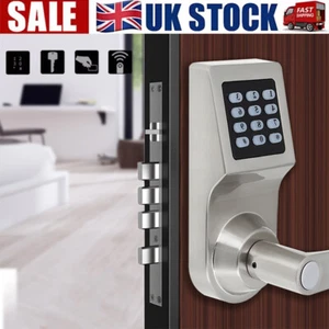 Keyless Security Door Lock 4-in-1 Combination w/ Code Remote & Electronic Access - Picture 1 of 11