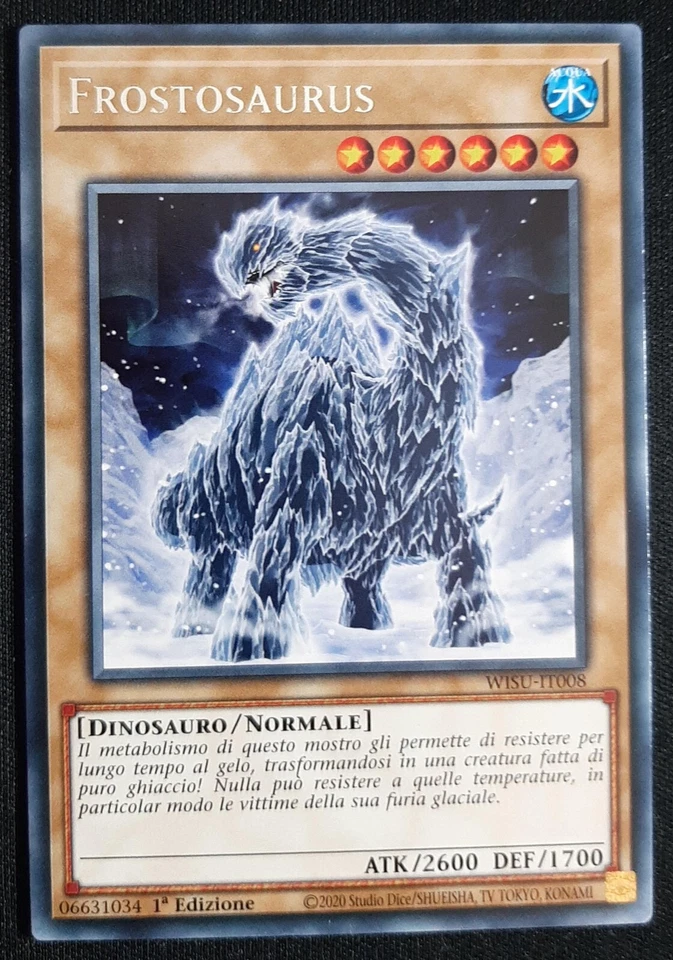 FROSTOSAURUS Rara in Italiano WISU-IT008 YUGIOH - Immagine 1 di 1