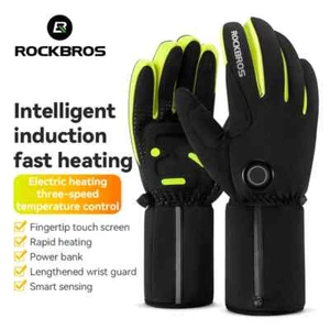 ROCKBROS Winter Fahrradhandschuhe Keep Warm Smart Sensing elektrisch beheizter Skihandschuh - Bild 1 von 25