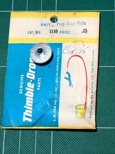 Vintage Cox Thimble-Drome Prop Drive Plate #1110 - New Old Stock - Picture 1 of 5