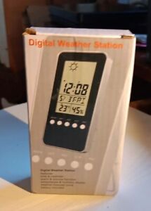Digital Weather Station With Original Box Time Calendar Alarm Easter Seals NEW