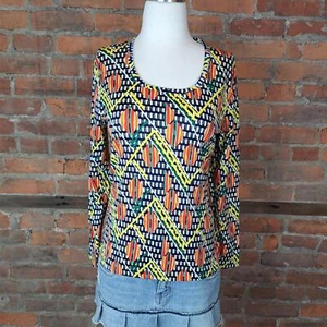 Top tejido vintage Kmart mangas largas retro mod genial ligero talla M - Imagen 1 de 6