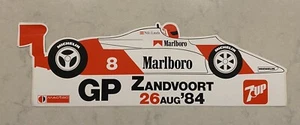 DUTCH GRAND PRIX Zandvoort Aug 1984 NIKI LAUDA Large Vinyl Sticker FORMULA ONE - Picture 1 of 7