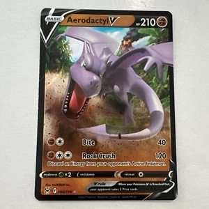 Aerodactyl V 092/196 SWSH Lost Origin Holo Ultra Rare 2022 Pokémon TCG Card - Picture 1 of 2