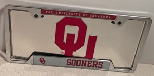 Placa y marco frontal de la Universidad de Oklahoma Sooners - Imagen 1 de 6
