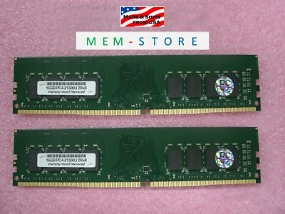 32GB 2x 16GB UDIMM DDR4 2666MHz RAM Compatible w/ ASRock B550M-HDV Motherboard - Image 1 of 4