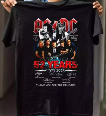 AC/DC POWER UP Tour 2025 52 Years Anniversary T Shirt Full Size Unisex T-Shirt - image 1 of 4
