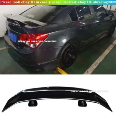 PARA CHEVROLET CRUZE 2011-2015 NEGRO BRILLANTE DUCKBILL ALERÓN LABIO TRASERO ALERÓN Foto 1 de 4