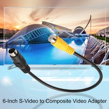 S-Video to Composite Video Adapter Cable Works with VGA with interface JL