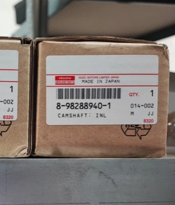 Isuzu Genuine Parts Camshaft 4JJ1 8-98288940-1 - Imagen 1 de 2