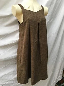 ABC Collection by ALLEN SCHWARTZ Kleid Fischgrät Wolle ärmellos S 2 braun  - Bild 1 von 8