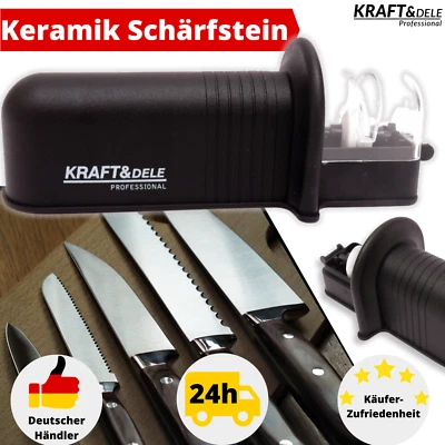 Messerschärfer Keramik Messerschleifer Manuell Küchenmesser Schärfen Rutschfest - Bild 1 von 4