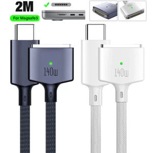 For MacBook Pro 2023 / Air M2 USB Type C to Magsafe 3 Magnetic Power Cable Cord - Afbeelding 1 van 13