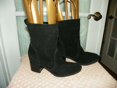 SONOMA Goods for Life Womens Size 7 M Suede Leather Ankle Boot SHOES BLACK - Image 1 of 4