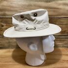 The Tilley Hat Size 7 Tan Colored Bucket Cap Canvas Fishing Outdoor Vintage