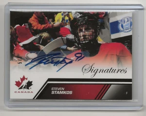 13-14 2013-14 Upper Deck Team Canada Autographs Black #187 Steven Stamkos 5/5 - Picture 1 of 2