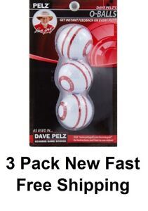 Dave Pelz Putting Teaching O Balls 3 Pack Brand New In Package Free Fast Ship