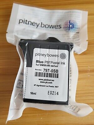 Pitney Bowes Franking Machine Ink DM50/60 797-0SB NEW SEALED GENUINE  • 10£