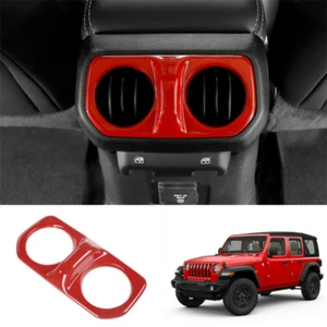 Red Rear Air Vent Outlet Cover Trim For Jeep Wrangler JL 2018-2021 Accessaries - Bild 1 von 8